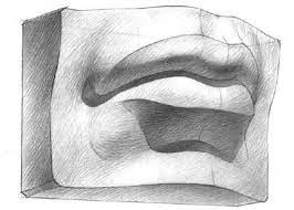 Рисование частей лица (губы)
