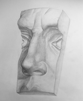 Рисование частей лица (нос)