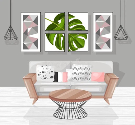 Особенности изображения интерьера: декоративное оформление и цветовая гамма