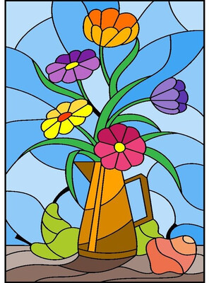 Витраж в оформлении интерьера