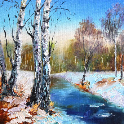 Выбор колорита для весеннего пейзажа: основы, техники и материалы